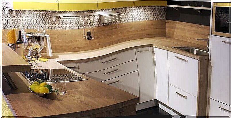 Wooden boards to decorate his kitchen.