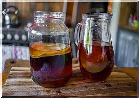 Fermentation of Kombucha tea