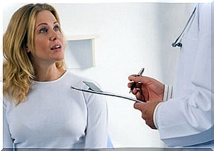 woman consulting a doctor