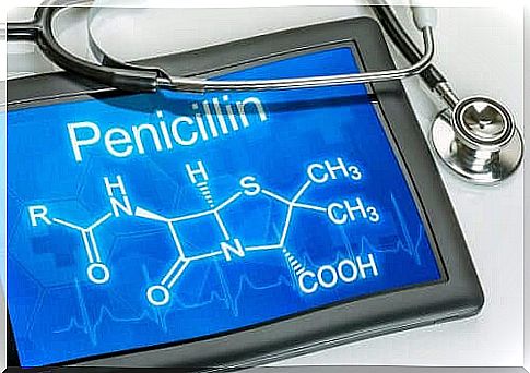 The chemical formula of penicillin. 